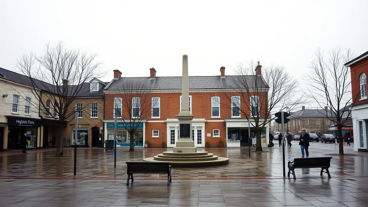 The kind of small town square a Rotary club is rooted in